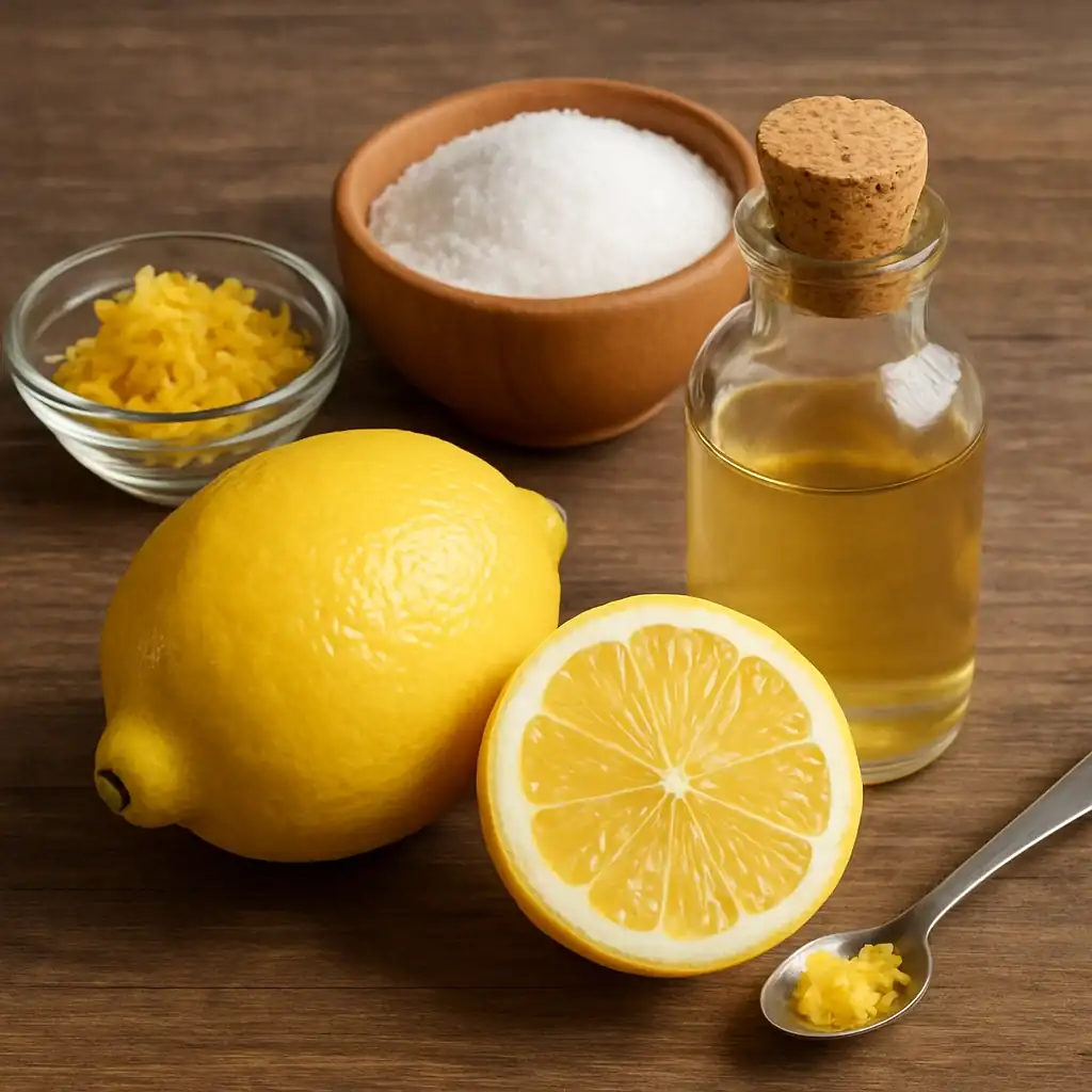 Organic Lemon Extract with a small bowl of extract